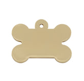 Chunky Gold Small Bone Designer Dog Tag